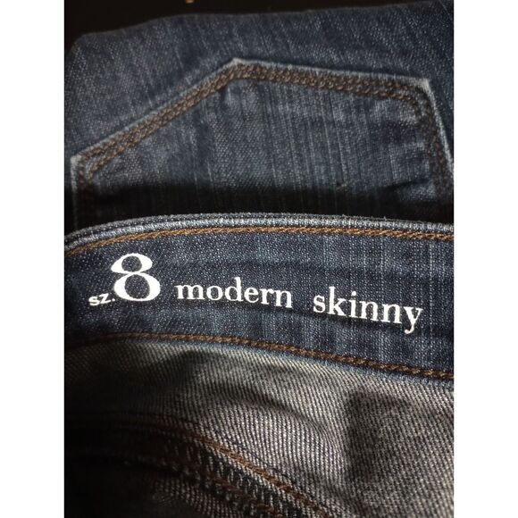 Ann Taylor Jeans‎ Ladies 8 Modern Skinny Dark Wash - Picture 6 of 8